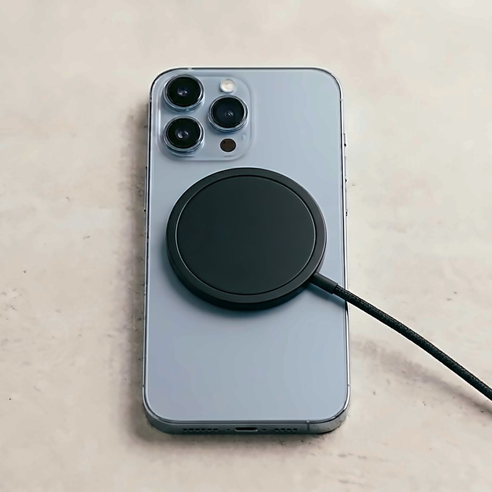 Chargeur sans fil magnétique noir