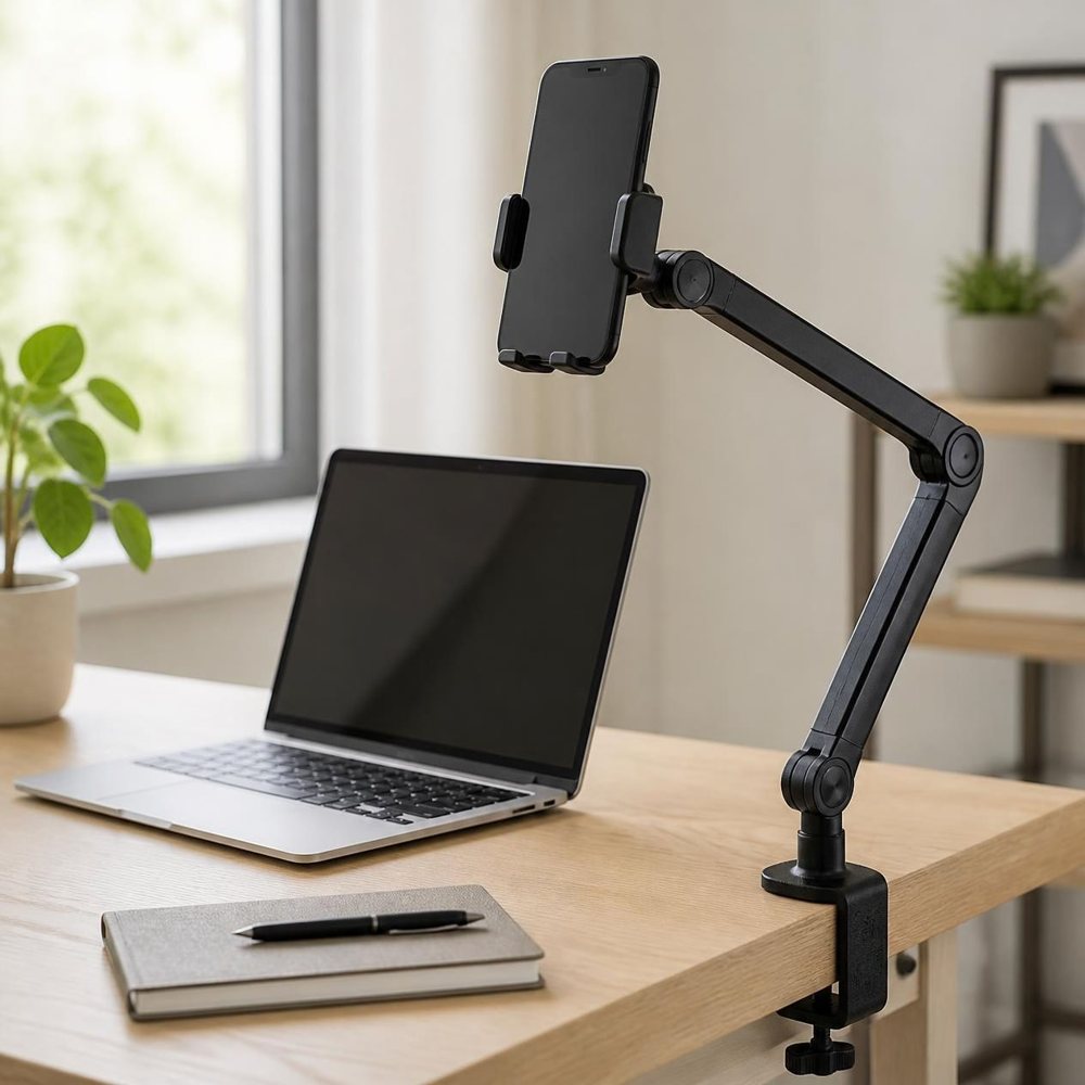 Support articulé pour tablette au lit